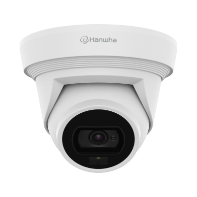 Hanwha Q Core 8MP Outdoor AI Flateye Camera, Dual Light, IP67, 3mm