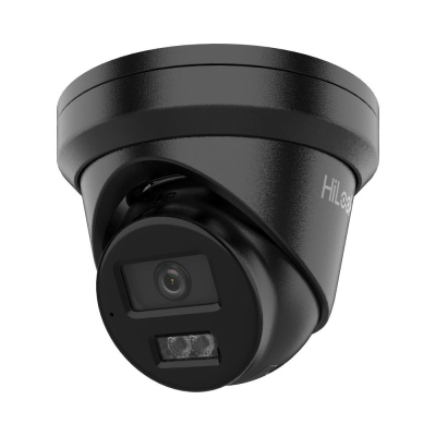 HiLook 6MP Outdoor Turret Camera, IntelliSense, IR, Mic, IP67, 2.8mm, Black