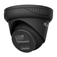 HiLook Pro 6MP Outdoor Turret Camera, IntelliSense, H.265, IR, Mic, IP67, 2.8mm, Black