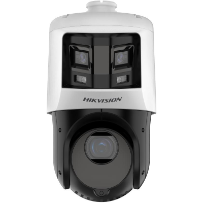 Hikvision 6 + 4MP Outdoor TandemVu PTZ & Pano Camera 25x Zoom, 100m IR, 4.8-120mm