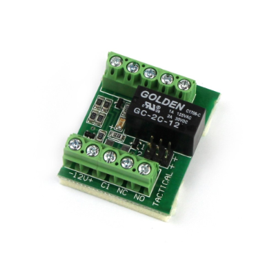 Tactical Relay Board, 12VDC or 24VDC, DPDT, Dual Input, Buffered, 1A Contacts