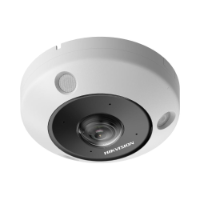 Hikvision 12MP Outdoor Fisheye Camera, Immervision Lens, 15m IR, Built-in Mic, IP66, 1.29mm