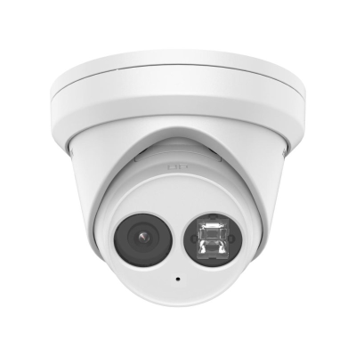 HiLook 6MP Outdoor Turret Camera, IntelliSense, H.265, 30m IR, Mic, IP67, 4mm