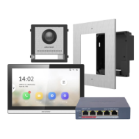 Hikvision 2nd Gen IP Intercom Kit, 1 to 1 Villa, Door & Room Station, Flush Mount, SS