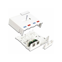 Siemon Surface Mount Box, 2 Ports, suits ULTRA, Z-MAX, MAX & TERA, White