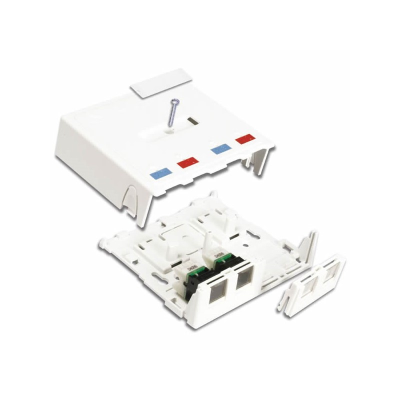 Siemon Surface Mount Box, 1 Port, suits ULTRA, Z-MAX, MAX & TERA, White