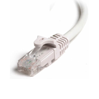 Siemon CAT6 Stranded Patch Cord, UTP, RJ45, LSOH, Boot, 25 AWG, White, 2m