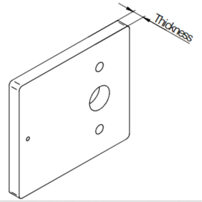 Salto XS4 Locker Spacer, 10mm Thickness